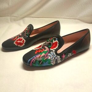Flats Pretty Ballerinas Faye Black Leather Multicolour Size 7